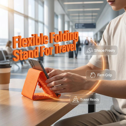 Ultra Slim Adjustable Silicone Cradle for Desk & Travel
