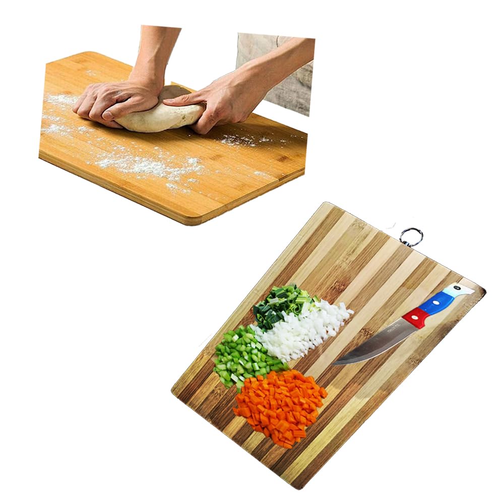 Wooden Chopping Board for Kitchen - Vegetable, Fruits & Cheese Cutting Board for Kitchen Accessories - Non Slip Chopping Board Wooden - Wooden Cutting Board
