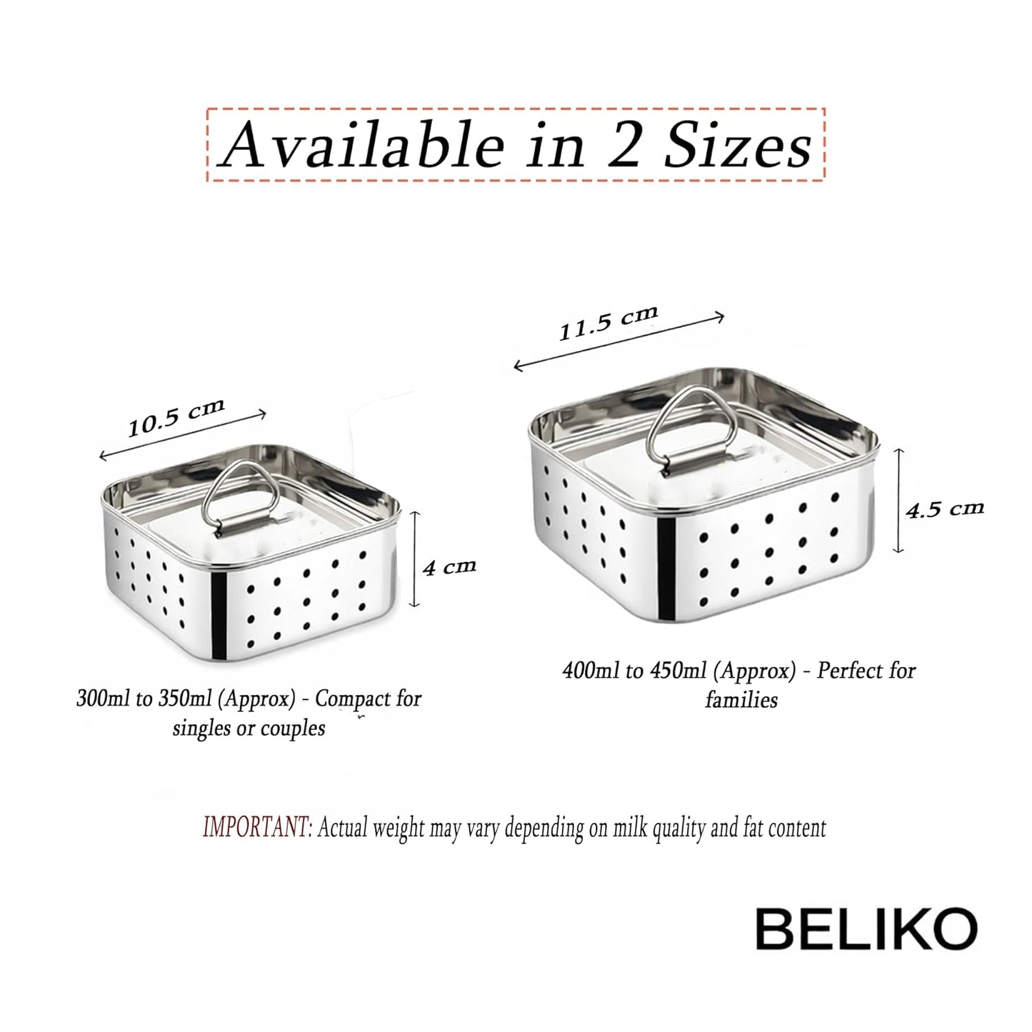 Stainless Steel Paneer Maker Mould