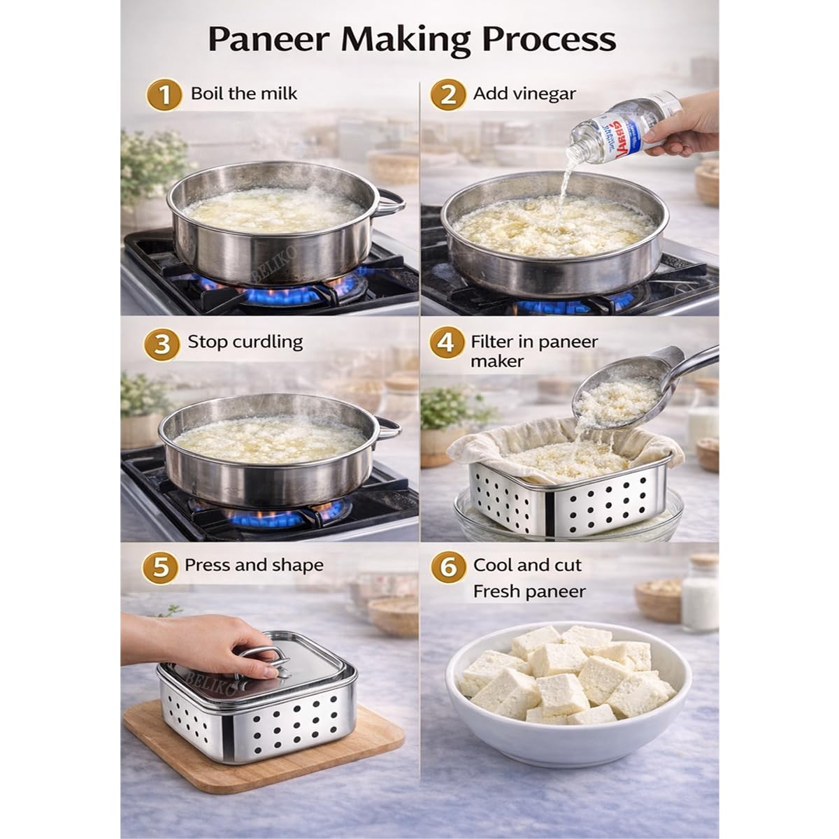 Stainless Steel Paneer Maker Mould