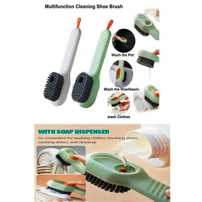 Multifunctional Liquid Shoe Cleaning Brush with Soap Dispenser