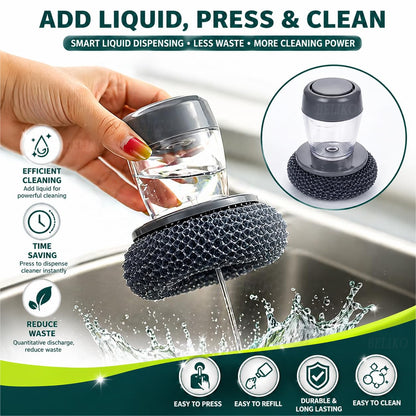 2 in 1 Soap Dispensing Palm Brush