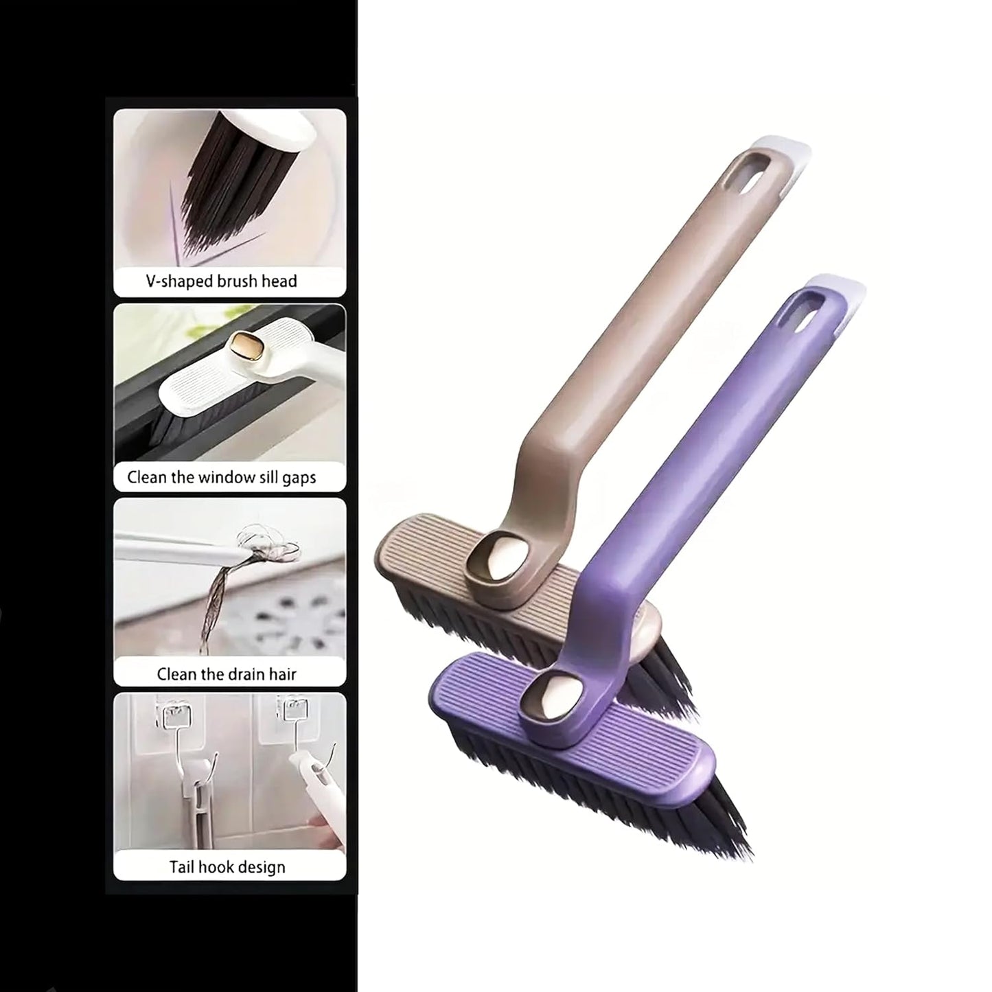360° Rotating Bathroom Cleaning Brush