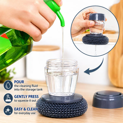 2 in 1 Soap Dispensing Palm Brush