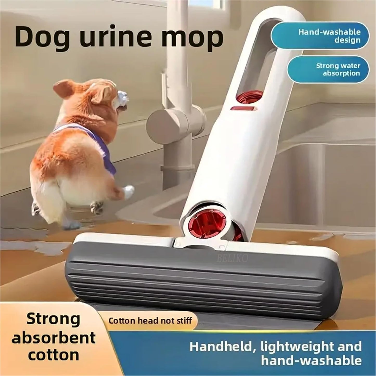 Portable Self Squeeze Mini Mop for Floor Cleaning