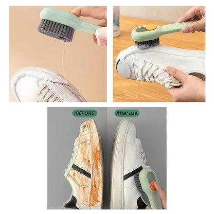 Multifunctional Liquid Shoe Cleaning Brush with Soap Dispenser