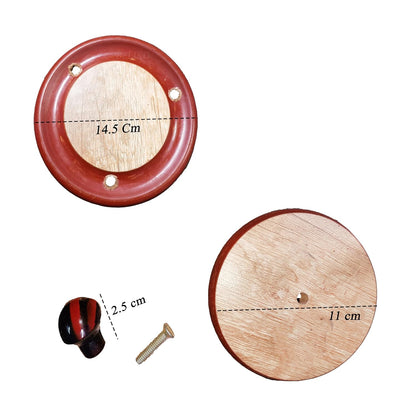 BELIKO Wooden Adhirasam Sweet Maker | Traditional Ariselu Oil Filter with Handle | Adhirasam Presser, Kajjaya Oil Strainer & Anarsa Sweet Maker | Arisa Eco-Friendly Kitchen Tool Set
