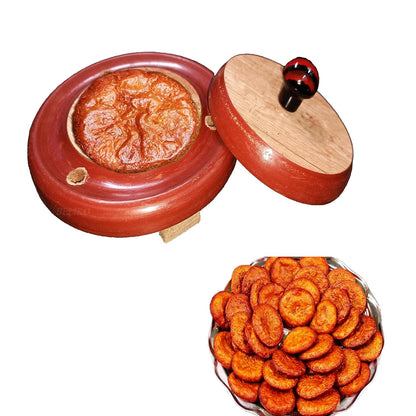 BELIKO Wooden Adhirasam Sweet Maker | Traditional Ariselu Oil Filter with Handle | Adhirasam Presser, Kajjaya Oil Strainer & Anarsa Sweet Maker | Arisa Eco-Friendly Kitchen Tool Set