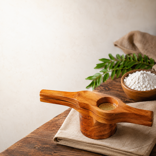 Handmade Wooden Idiyappam Maker Kitchen Press Tool