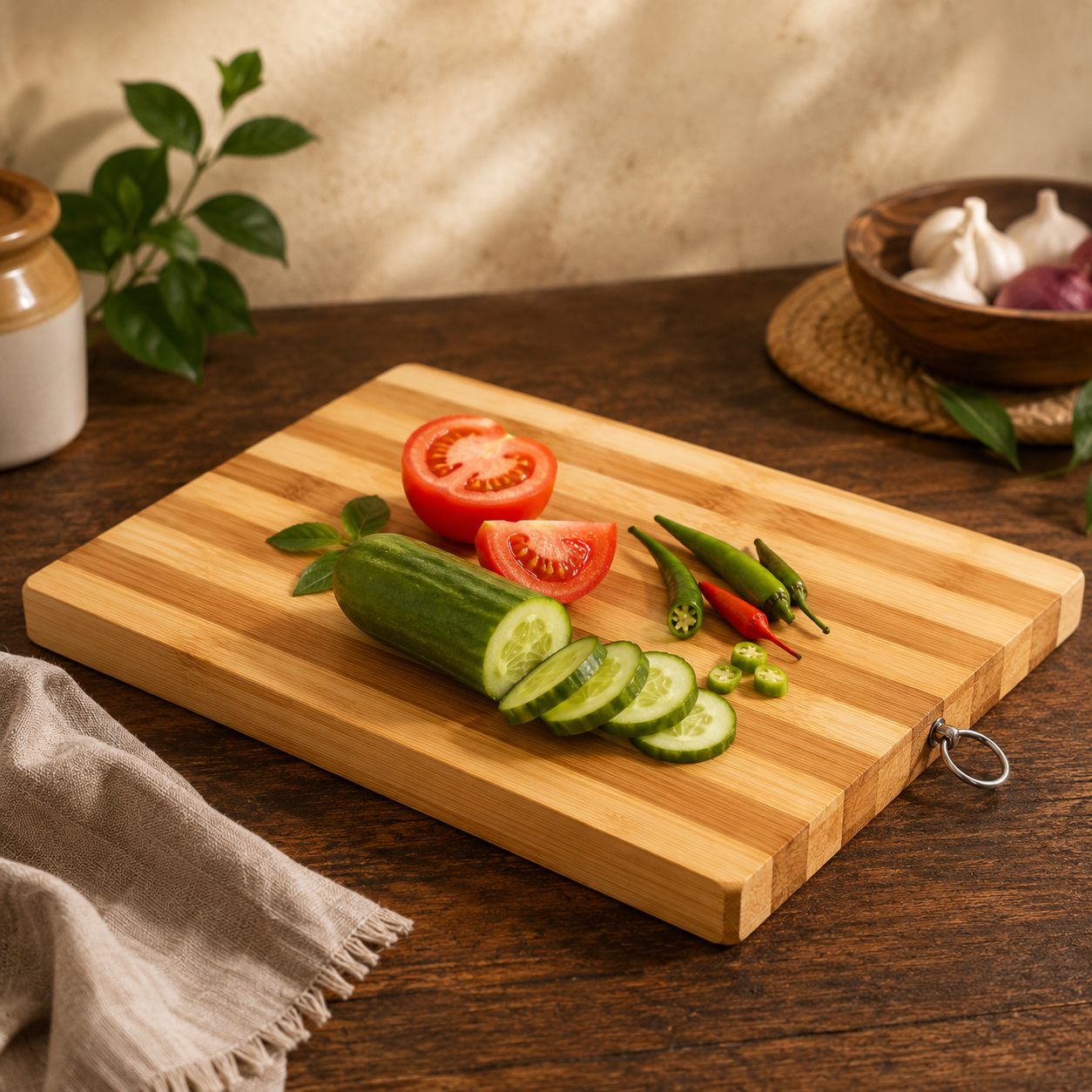 Wooden Chopping Board for Vegetable, Fruits & Cheese
